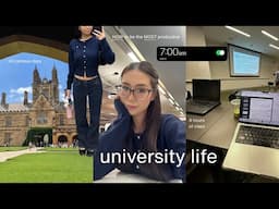 productive days at university 👩🏻‍🎓7AM morning routine, final year, grwm for 4 hours of class