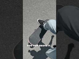 Pop ShoveIt POV 🎥💨 on a Skateboard #shoveit #skateboarding #skate #skateboardingtrick