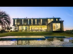 Luxury Shipping Container Villa with Waterfront Views