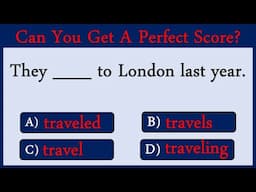 Past Tense Quiz 22 : Can You Pass This Quiz?