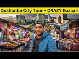 Walking the Streets of Dushanbe 🇹🇯 | Tajikistan’s Capital City Tour & Local Bazaar Experience