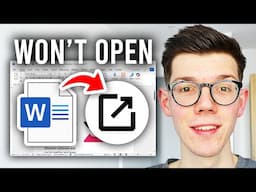 How To Fix Microsoft Word File Not Opening - Step By Step