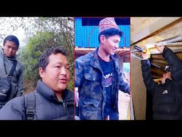 i am going to help Sajip Rai to manage electric wire in his new house || Life in rural Nepal ||