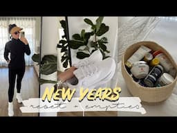 NEW YEARS RESET: Bedroom Reset, 75 Meduim Challenge, Clean and Organize with Me & Product Empties!