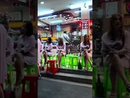 曼谷日本街夜景：满街KTV美女