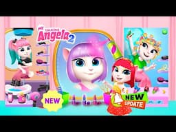 My talking angela 2 | Hair Salon & Fashion Editor Studio | New Update | cosplay