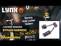 Jeep Wrangler JL Service Axle Locker Problem SOLVED with the Lynx Locker Sensor Bypass Harness!