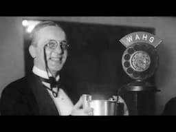 1920s Radio Announcer Talks About His Job