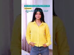 Affordable & stylish shirt & tshirt💛 #youtubeshorts #collegewear
