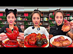 ASMR CHINESE FOOD MUKBANG EATING SHOW | 먹방 ASMR 중국먹방 | XIAOXUAN MUKBANG #124