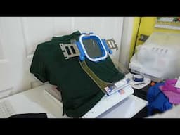 Embroidery a Polo Shirt on both Sides!   Working on Customer Order