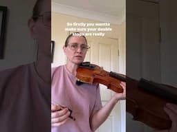 2 steps = 4 note chords #violinlesson #chordstutorial