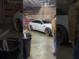 CJ on 32’s got the new rose gold Forgiato’s mounted on his GT63s!Dammmm!