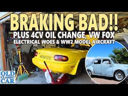Garage action! Mazda MX5 brakes overhaul, 4CV work plus Fox issues