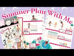 Summer Squad Goals Monthly Plan With Me | Classic Happy Planner Spread