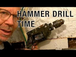 Drilling Into Rock With My 20 Yr Old Hammer Drill