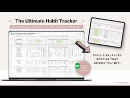 The Ultimate Habit Tracker Spreadsheet - Google Sheets Template - 12 Week Habit Tracker