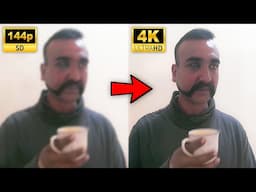 How To Convert Simple Video to 4K | Using AI to Turn Low Quality Images & Videos into 4K HD [2025]