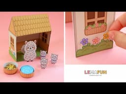 DIY Alpaca Family House| Fun crafts to make at home with kids