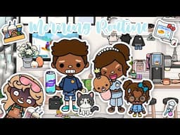 LATE To Work Super Busy Family Morning Routine | Toca Boca