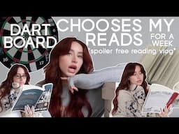 throwing a dart & *reading* where it lands (spoiler free reading vlog)