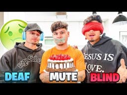 BAKING BLIND, DEAF & MUTE CHALLENGE!!! ft. GERO & REY