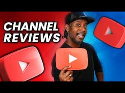 LIVE YOUTUBE CHANNEL REVIEWS! And Real Advice for Small Channels