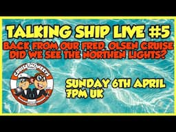 Cruise Monkeys Talking Ship Live #5 - Back from our Fred. Olsen Cruise - Sunday 6th April