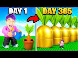 We Grew EVERYTHING In ROBLOX GROW A GARDEN!? (POOR to RICH Challenge!)