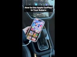 How to Use Apple CarPlay® Wired Connection in Your Subaru