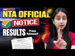 NTA Latest Notice: NEET 2025 Result Highlights🔥 #neet #neet2025 #update