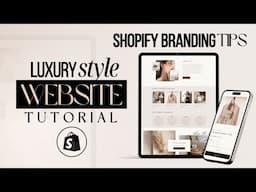 How To Make A Neutral-Luxury Shopify Website | Shopify Tips & Color Palette Design