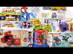 Marvel Spidey and His Amazing Friends Collection Unboxing Review | Spidey's Mega Jump HQ Track ASMR
