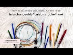How to assemble Tunisian crochet hook I Quick & secure I How to hold a WIP