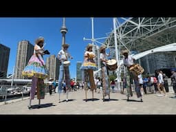Walking on Stilts at Waterfront Toronto on Canada Day