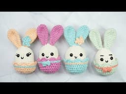 CONEJITO DE PASCUA TEJIDO A CROCHET PASO  A PASO FACIL