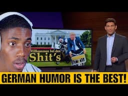 American Reacts German TV Roasting Donald Trump Merz trifft Trump