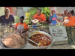 After a week break we are back on the road feeding the elderly | stew chicken W rice & peas