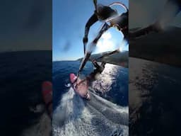 Windsurfing duck tack in Vasiliki 🤘😮‍💨