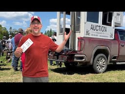 I Went to My FIRST Farm AUCTION WITHOUT My Wife!!! (BAD IDEA)