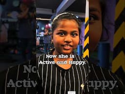 The young girl, with the support of her father,  started her exercises. Its Beginning #reels #shorts