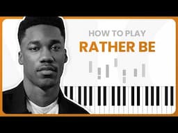 RATHER BE - GIVEON - PIANO TUTORIAL (Part 1)