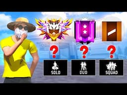 Best Mode to Push Grandmaster in br rank |  Solo, Duo, Squad ?