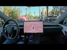 Tesla FSD Reverses into Parking Spot After Arriving at Destination
