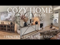 5 GAME-CHANGING TIPS THAT TRANSFORMED MY HOME ITO A COZY SPACE | MY COZY HOME JOURNEY
