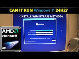 What happens when you drop install Windows 11 24H2 on system without SSE4.2 and POPCNT