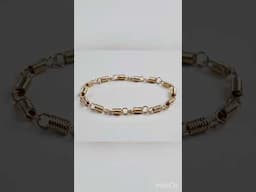 Reverse spring bracelet 20g @beadalon German-Style Wire. Full tutorial on YouTube #braceletmaking