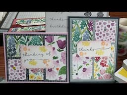 Blooming Phrases Card Tutorials - Florals in Bloom DSP - by Stampin’ Up! - May Card Club