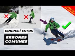 ¡Corregí estos errores comunes al ESQUIAR! (Los 2 más típicos) | Versión en español