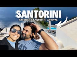 Flying from Athens to Santorini for a Dream Vacation | Santorini vlog Hindi with English Subtitles